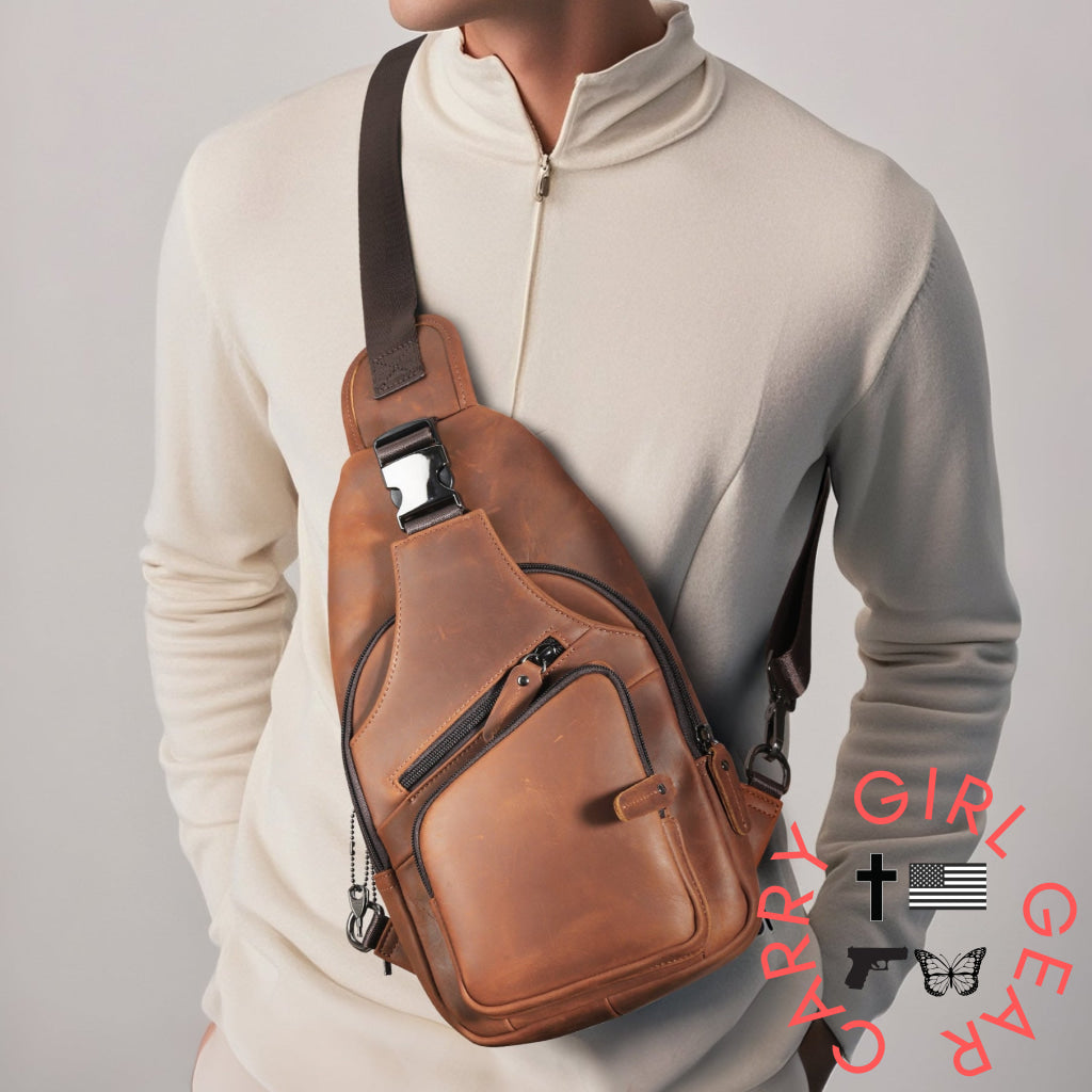 Concealed Carry Xander Leather Sling by DS Conceal