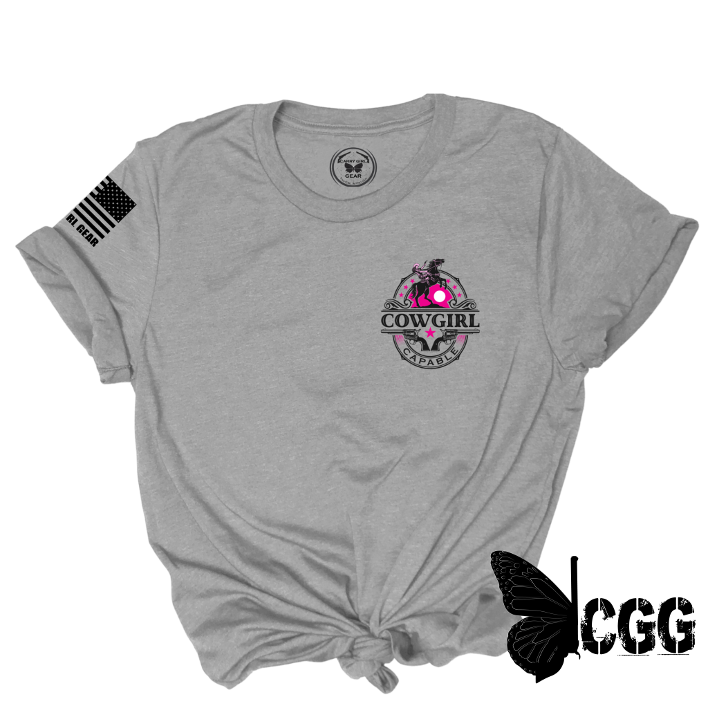 Cowgirl Capable Tee Xs / Silver Unisex Cut Cgg Perfect