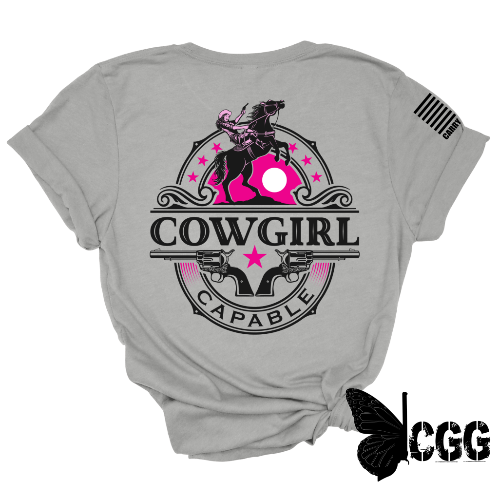 Cowgirl Capable Tee Xs / Silver Unisex Cut Cgg Perfect