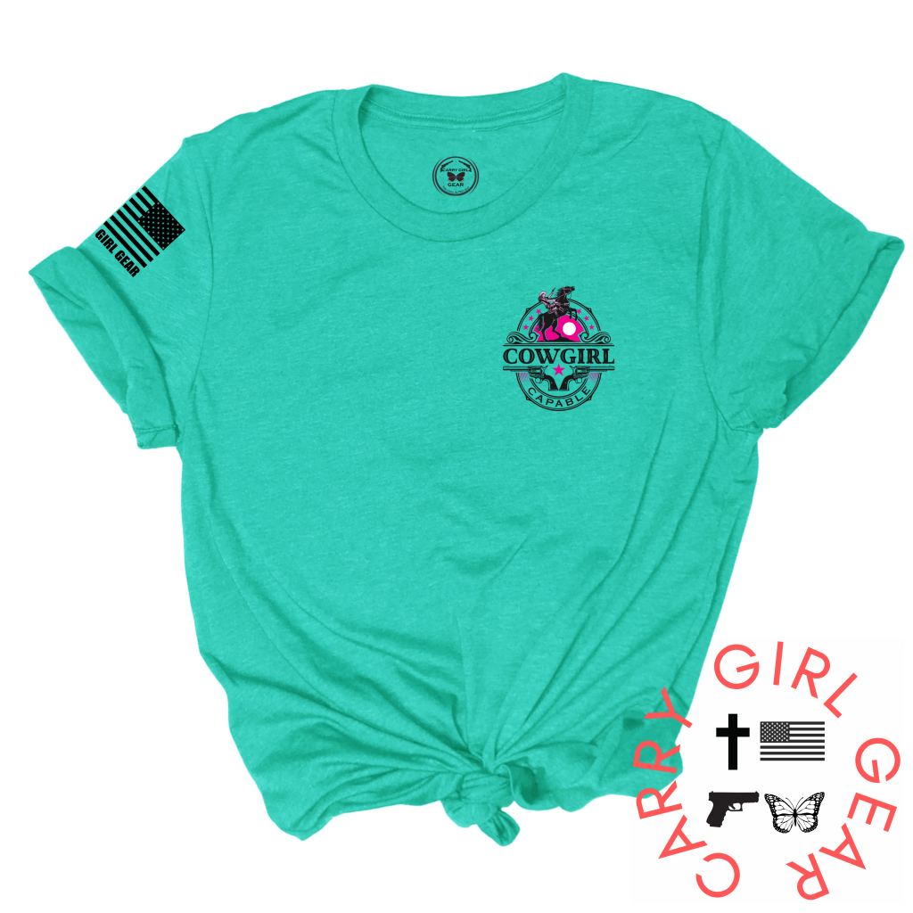 Cowgirl Capable Tee Xs / Sea Green Unisex Cut Cgg Perfect