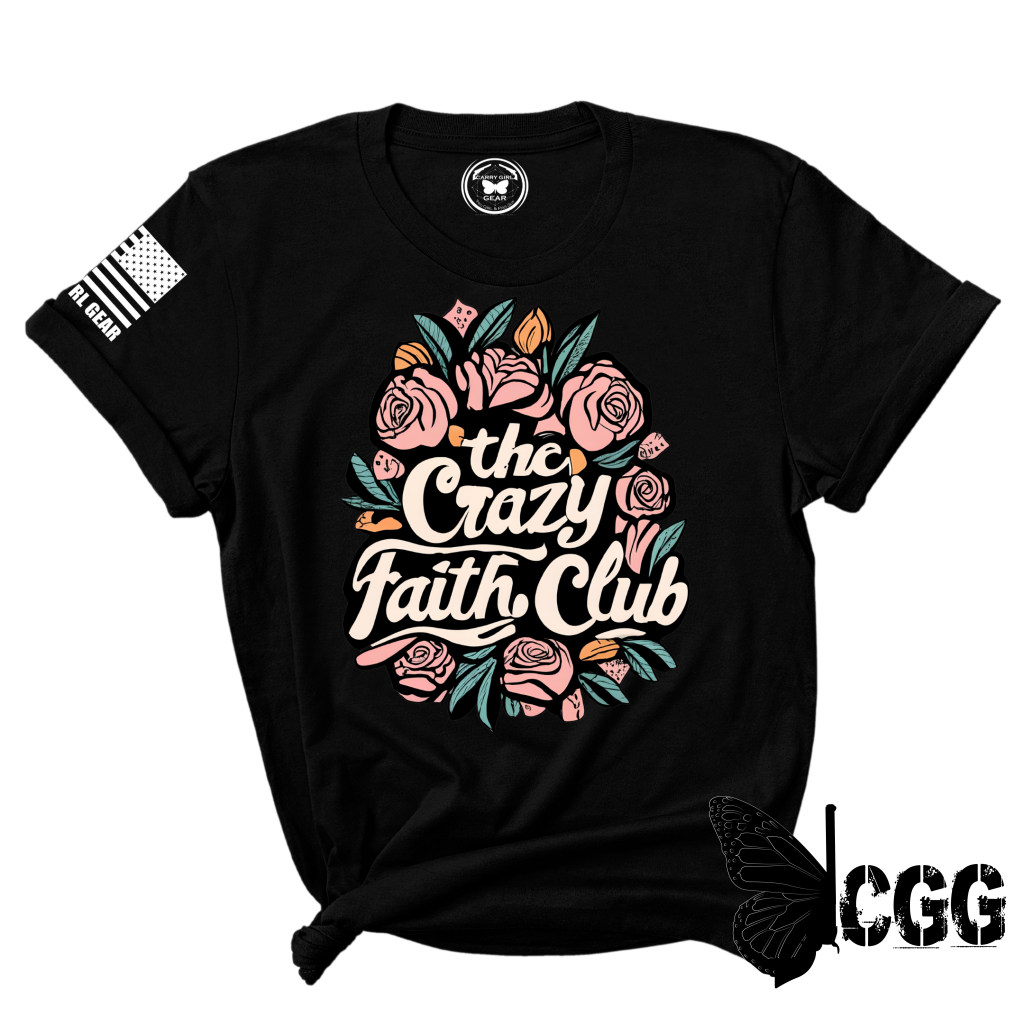 Crazy Faith Club Tee Xs / White Unisex Cut Cgg Perfect Tee