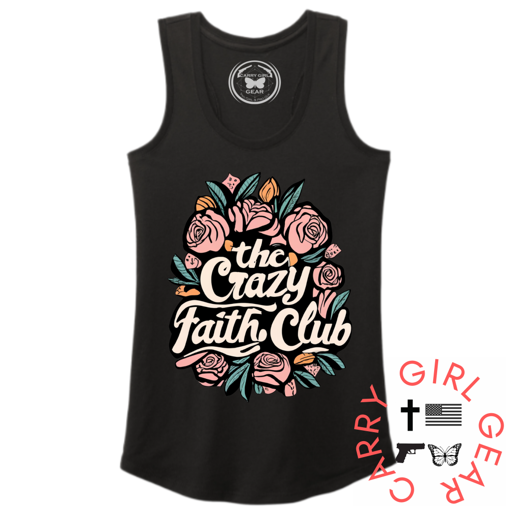 Crazy Faith Tank Top Xs / Black Tank Top
