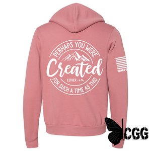 Created For Such A Time Zippered Hoodie Mauve / Xs