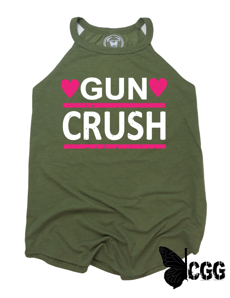 Crush Badass Tank Xs / Olive Womens Cut Cgg Badass Tank