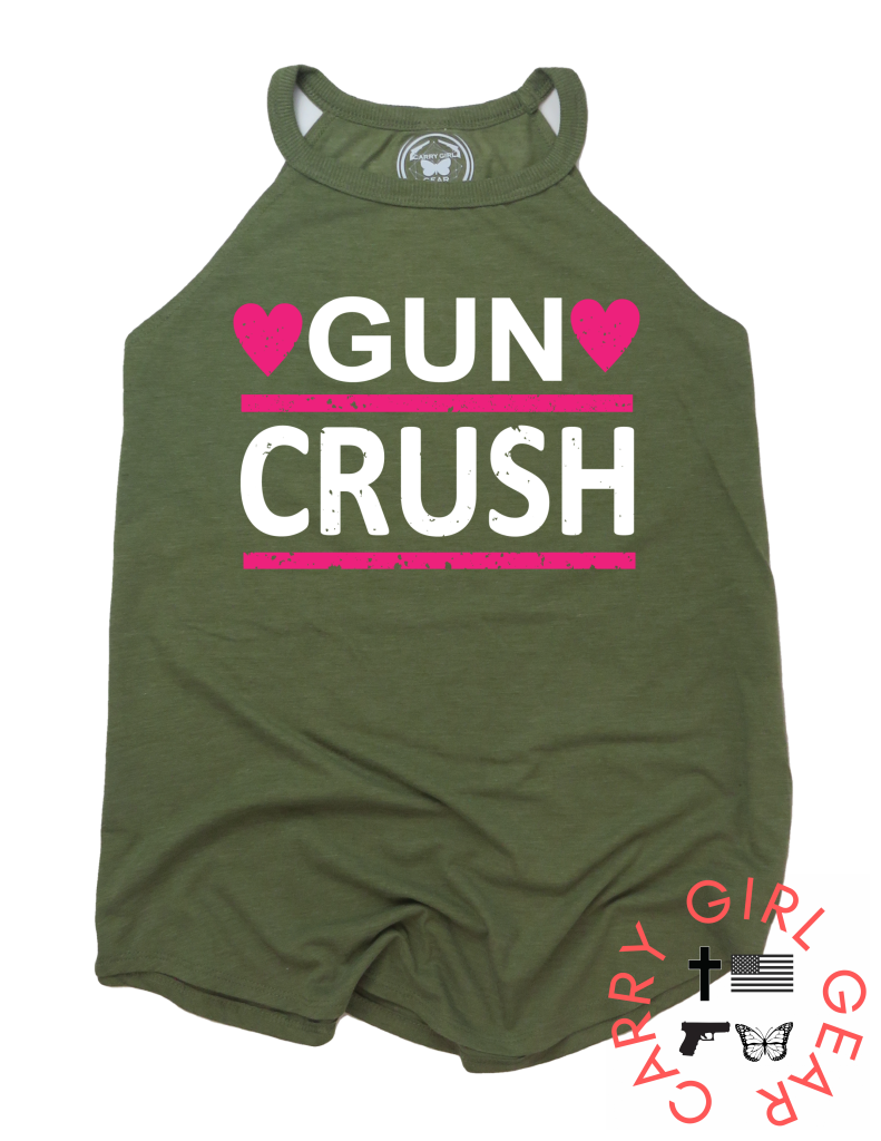 Crush Badass Tank Xs / Olive Womens Cut Cgg Badass Tank