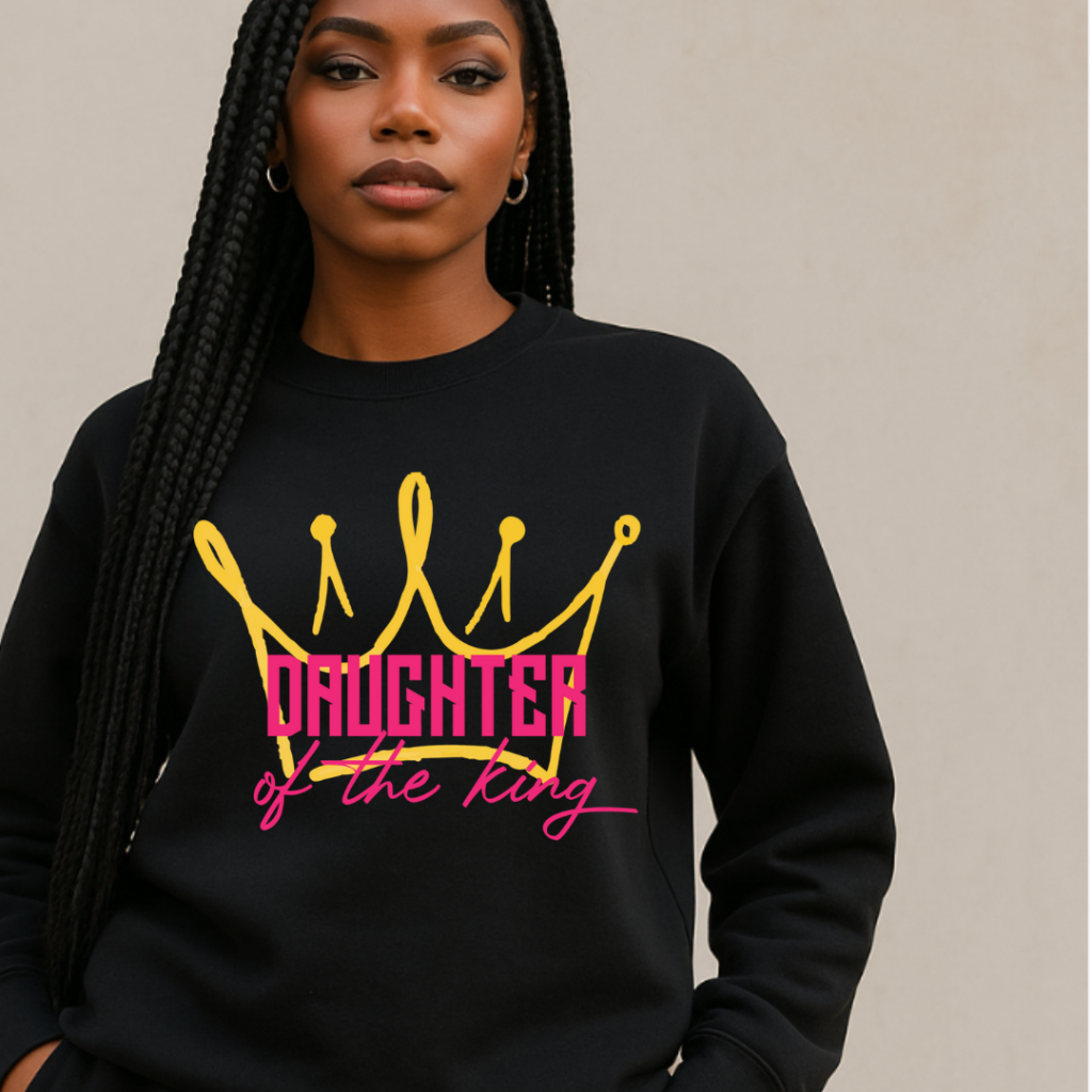 DAUGHTER OF THE KING CREWNECK BLACK / XS Clothing Set