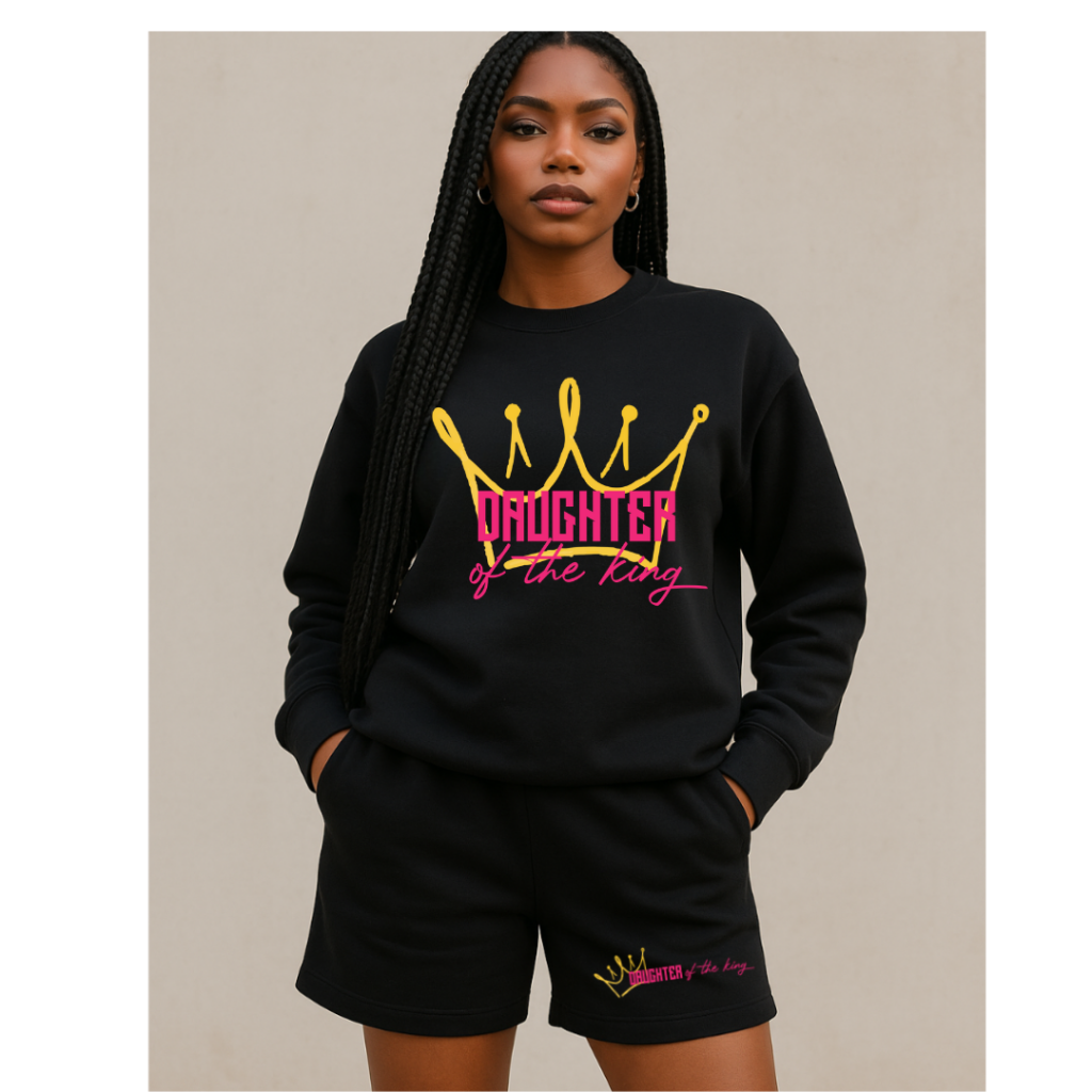 DAUGHTER OF THE KING SHORTS SET BLACK / XS / XS Clothing Set