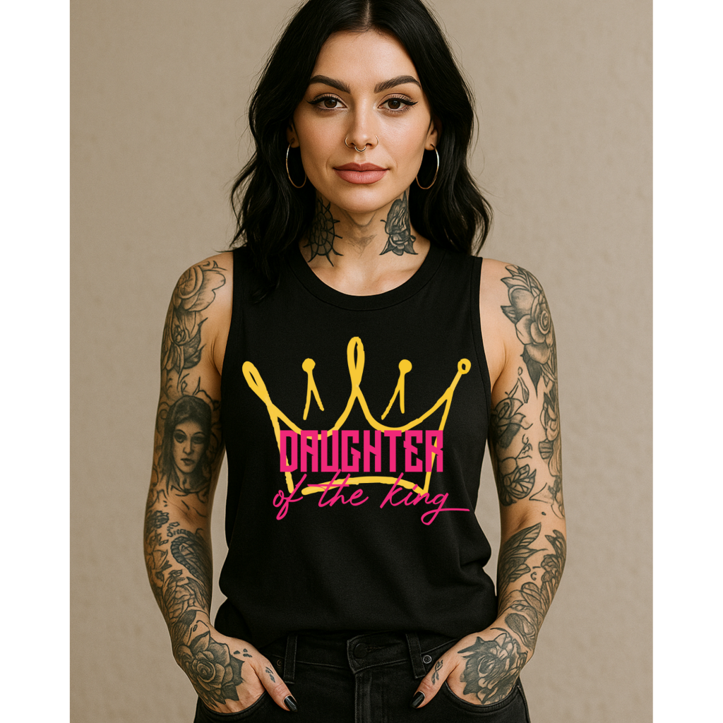 DAUGHTER OF THE KING TANK Black / S MUSCLE TANK