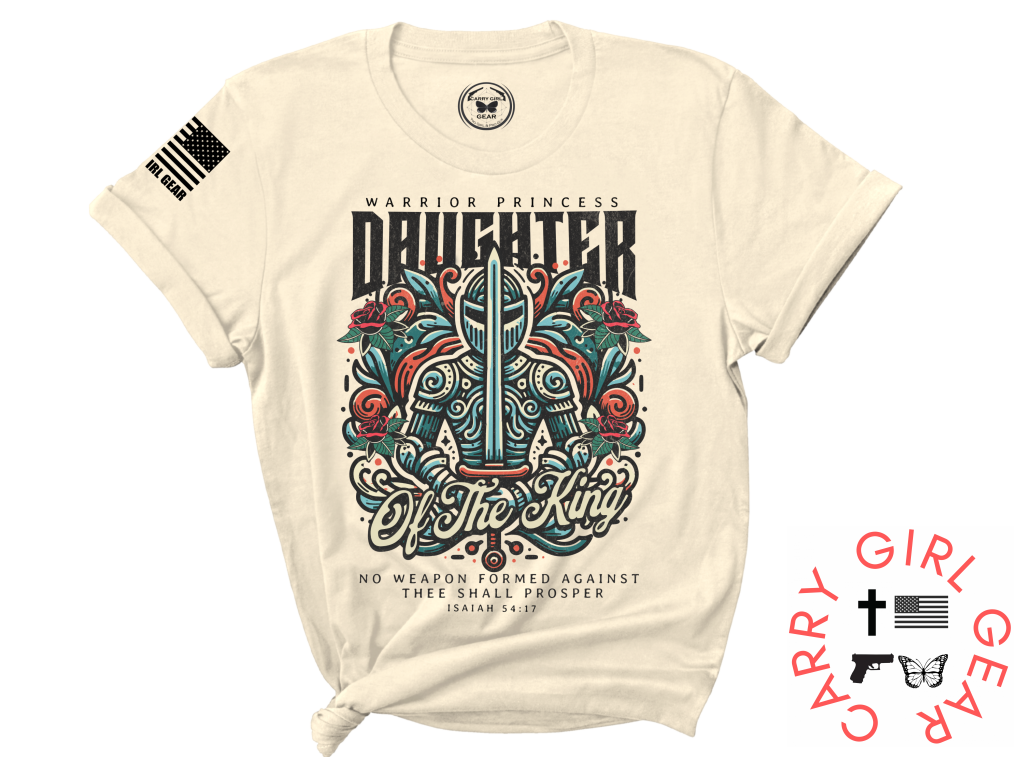gear pronounce DAUGHTER OF THE KING TEE – Carry Girl Gear