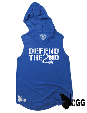Defend The 2Nd Hoodie Tank Xs / Royal Blue Frost Cgg Hoodie Tank