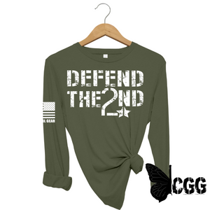Defend The 2Nd Long Sleeve Olive / Xs