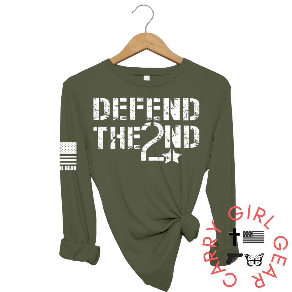Defend The 2Nd Long Sleeve Olive / Xs