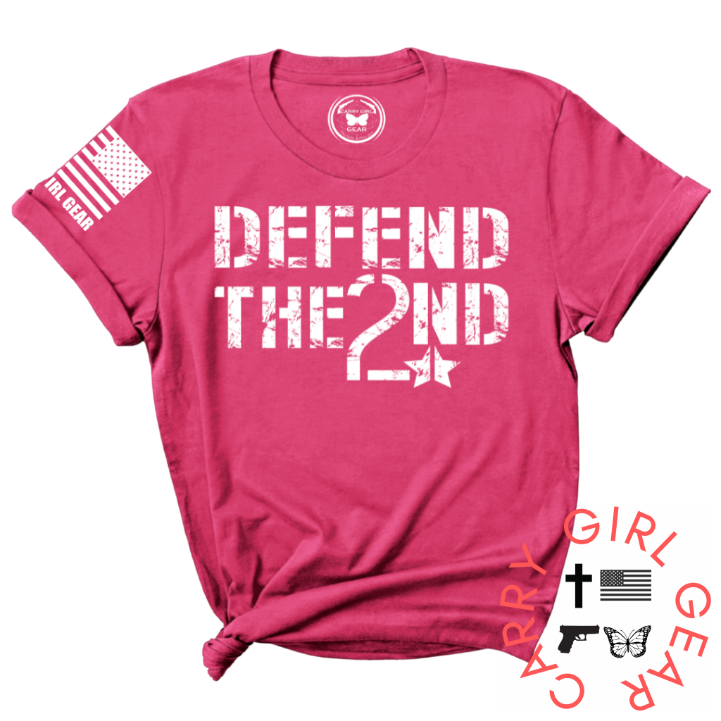 Defend The 2Nd Tee Xs / Fuchsia Unisex Cut Cgg Perfect Tee