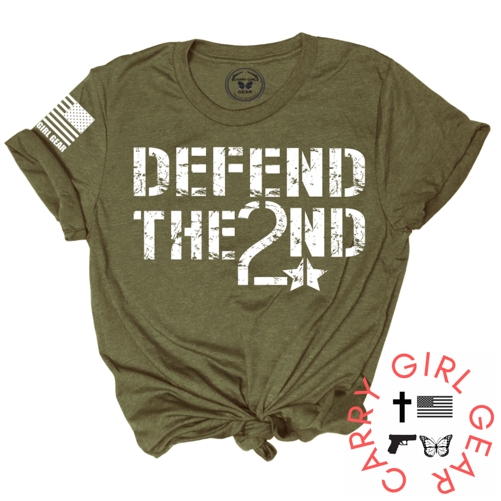 Defend The 2Nd Tee Xs / Olive Unisex Cut Cgg Perfect Tee