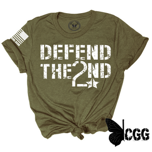 Defend The 2Nd Tee Xs / Olive Unisex Cut Cgg Perfect Tee