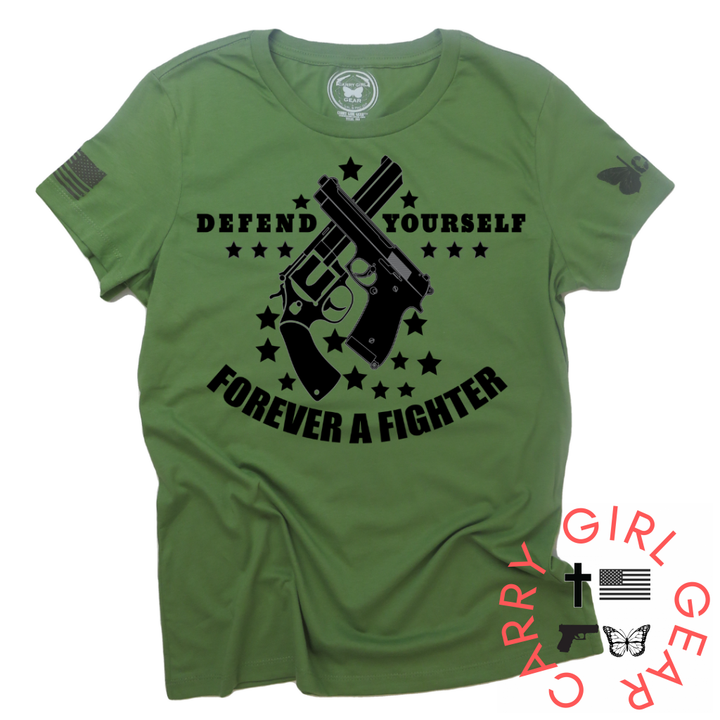 Defend Yourself**Dec 2022 Club Tee Xs / Olive Womens Cut