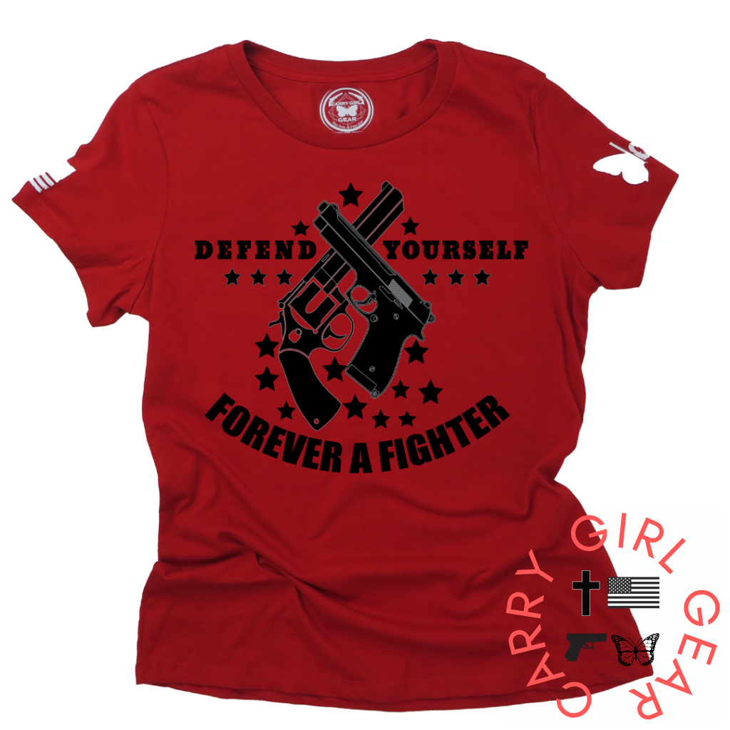 Defend Yourself**Dec 2022 Club Tee Xs / Red Womens Cut