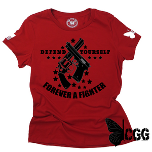 Defend Yourself**Dec 2022 Club Tee Xs / Red Womens Cut