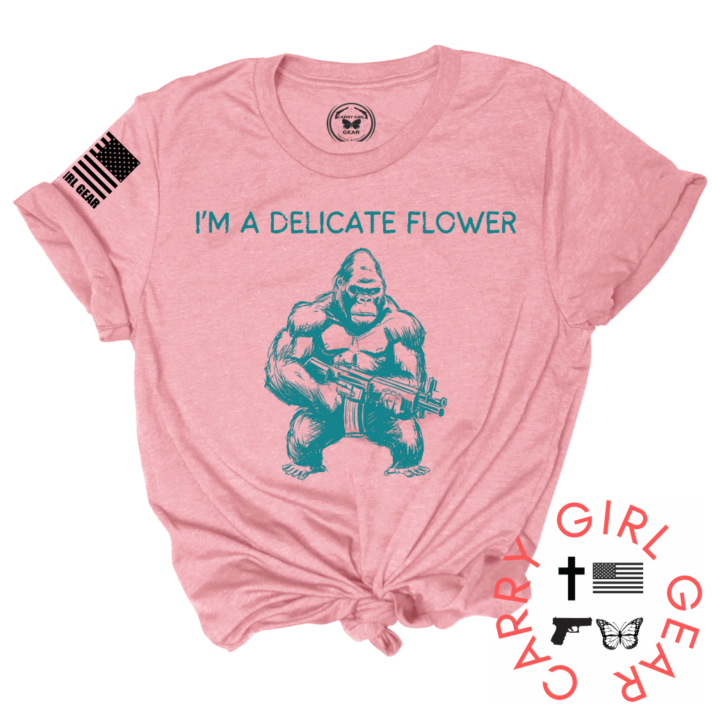 Delicate Flower Tee Xs / Orchid Unisex Cut Cgg Perfect