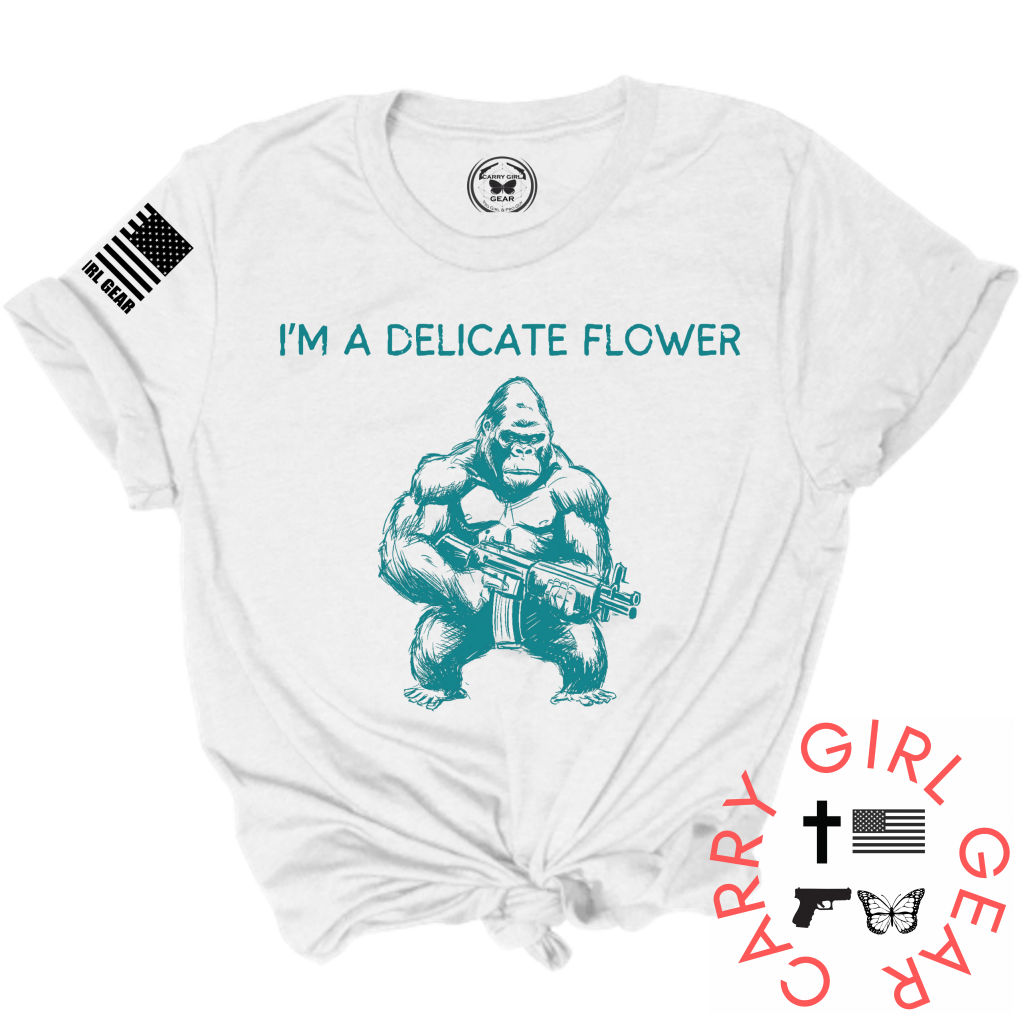 Delicate Flower Tee Xs / White Unisex Cut Cgg Perfect