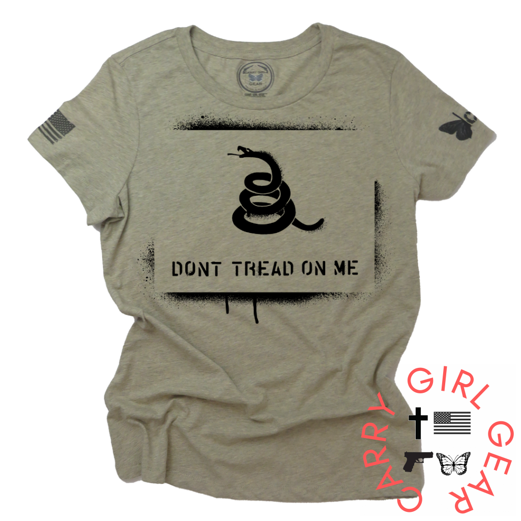 Dont Tread On Me***Jan 2023 Club Tee Xs / Latte Womens Cut