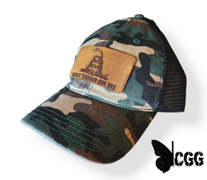 Dont Tread On Me Leather Camo Trucker Camo/Blk Mesh