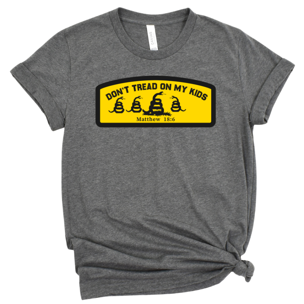 DON’T TREAD ON MY KIDS TEE CHARCOAL / XS T-Shirts