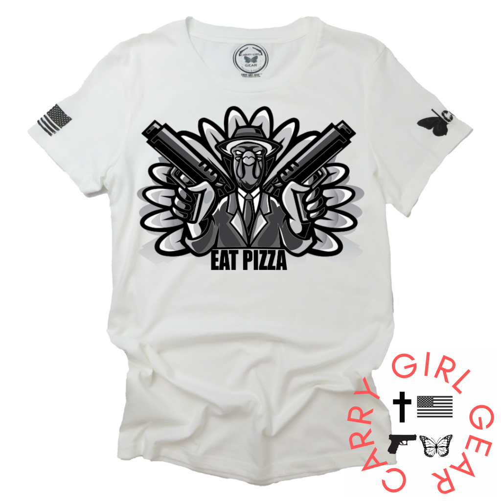 Eat Pizza**Nov 2022 Club Tee Xs / White Womens Cut