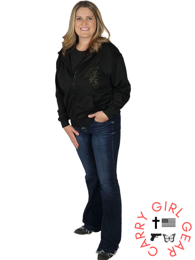 Elk Zip Up Hoodie Black / XS Sweatshirt