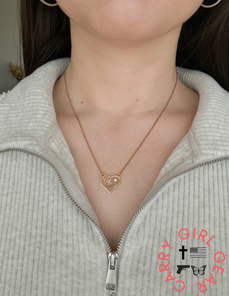 Enamel Let God Necklace Necklace
