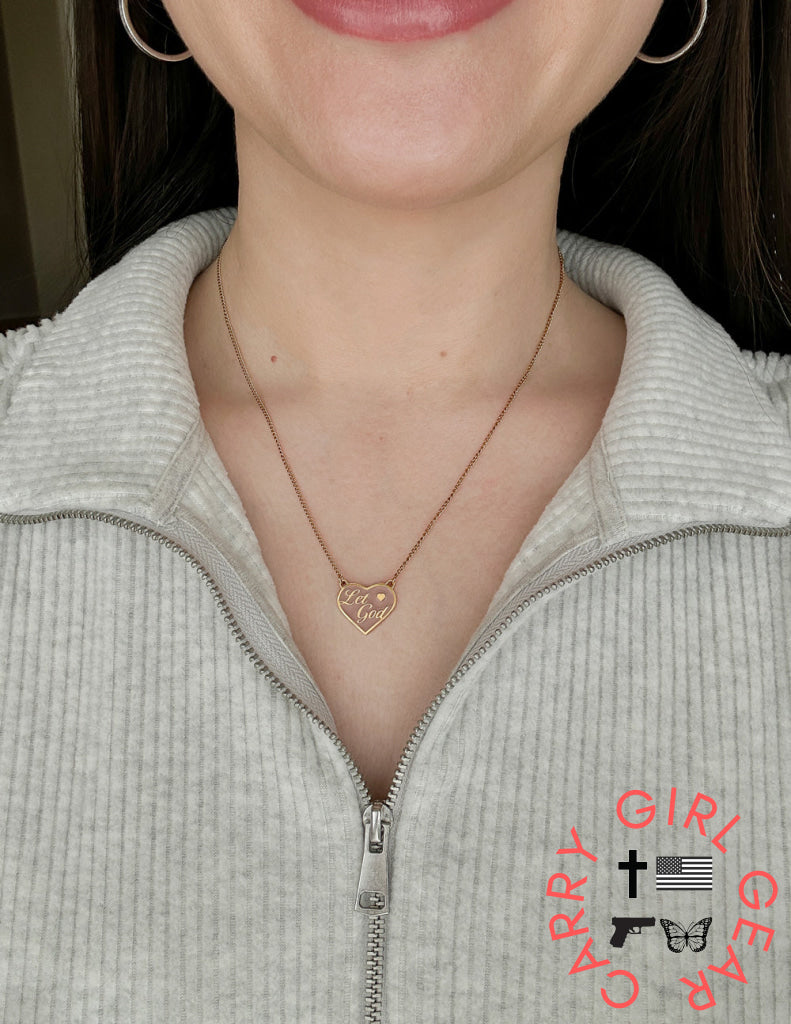 Enamel Let God Necklace Necklace