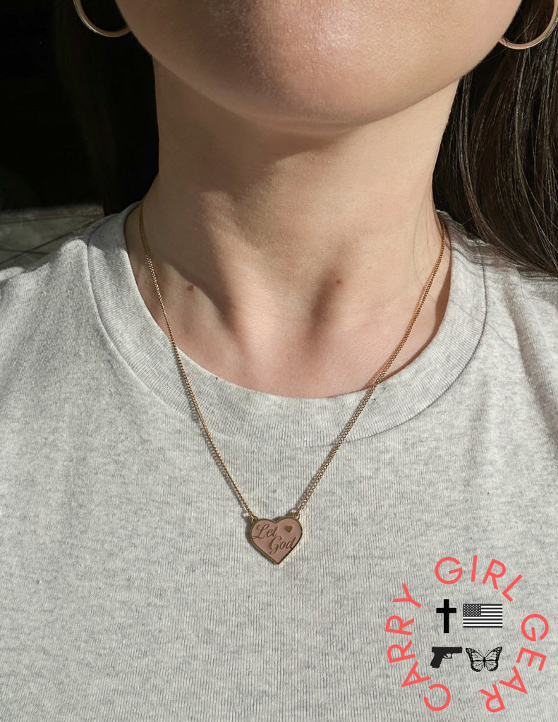 Enamel Let God Necklace Necklace