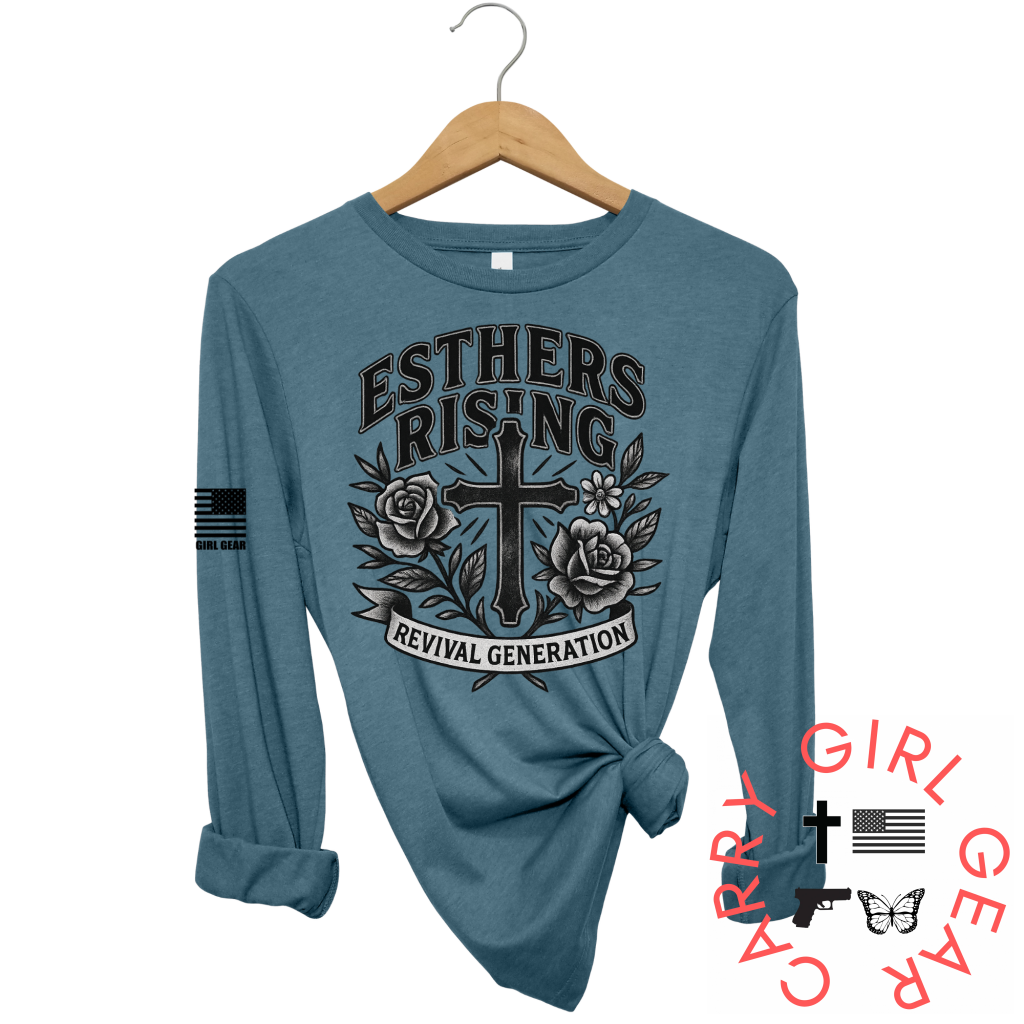 ESTHERS RISING LONG SLEEVE DEEP TEAL / XS