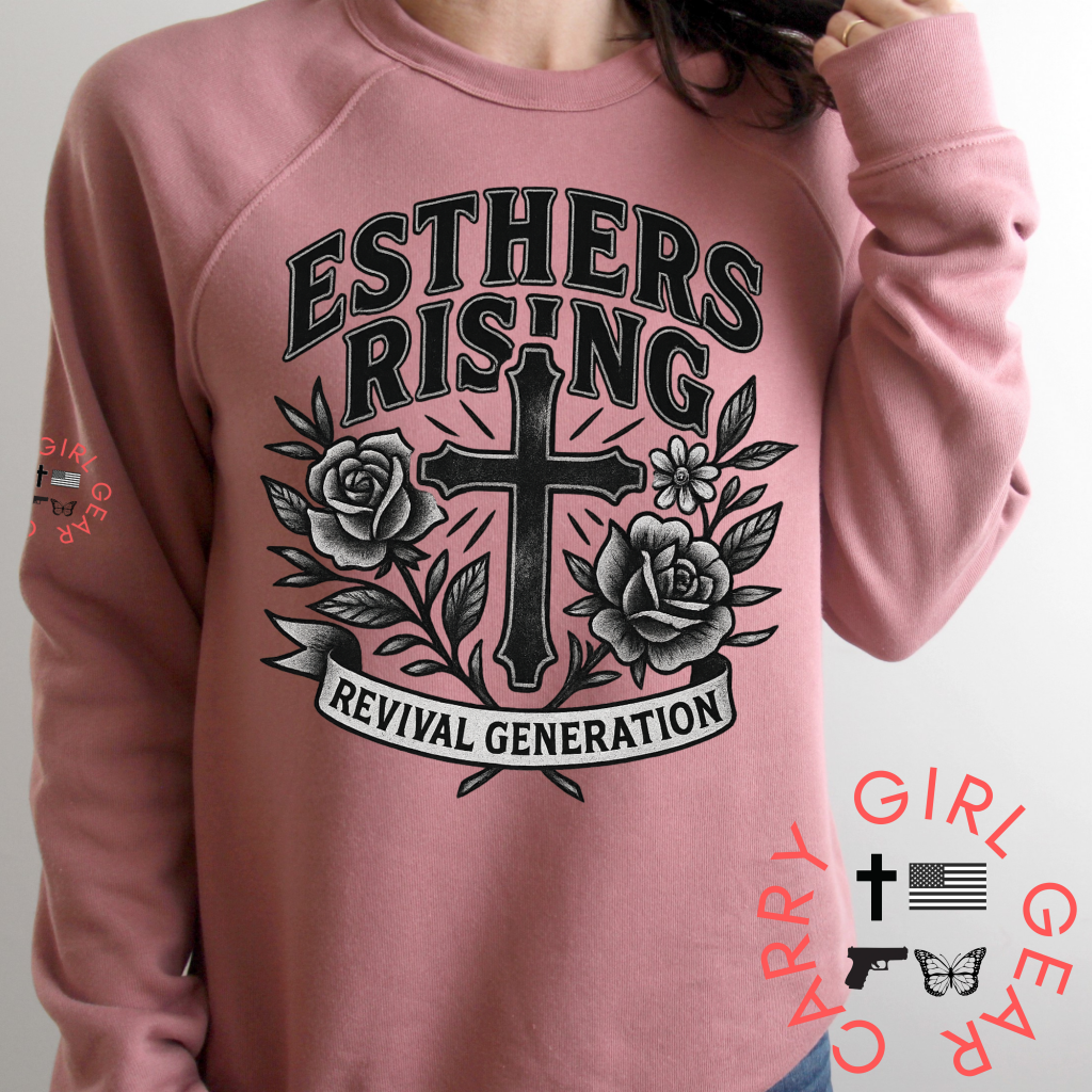 Esthers Rising SWEATSHIRT Redeemed Rose / XS