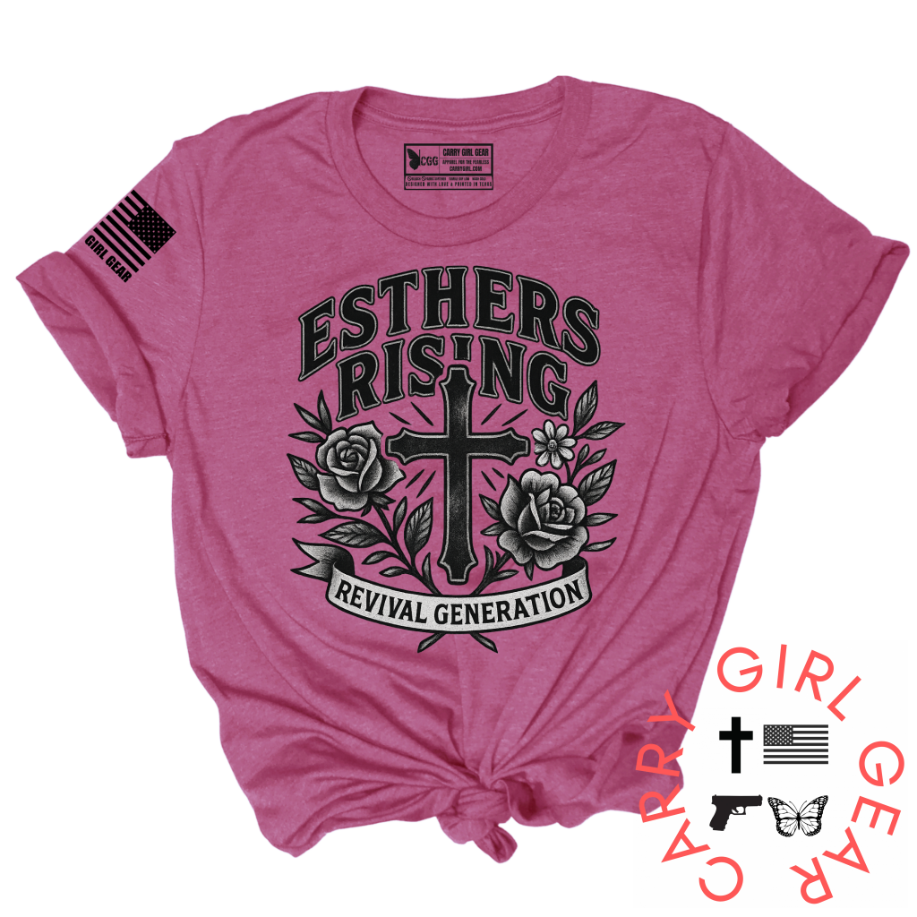 ESTHERS RISING TEE XS / MAGENTA / UNISEX CUT CGG PERFECT TEE