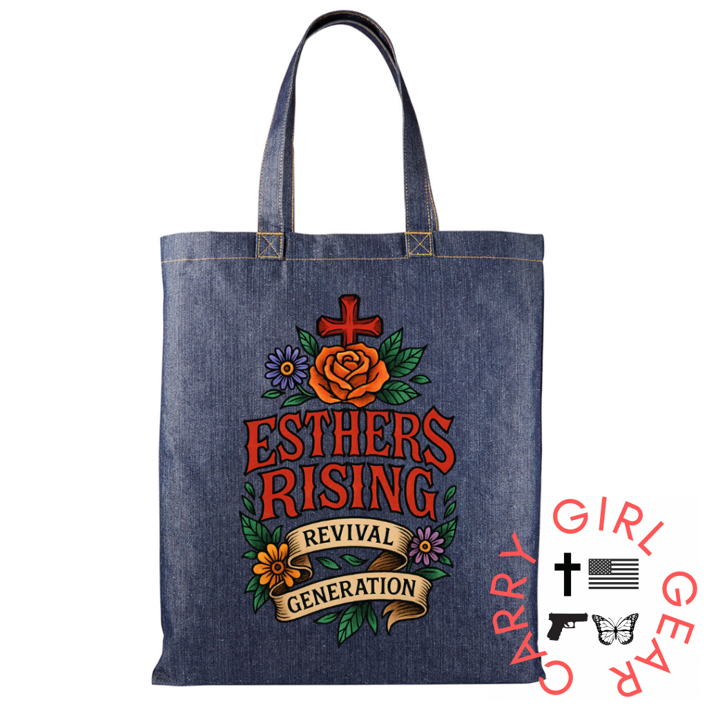ESTHERS RISING TOTE True Believer Blue