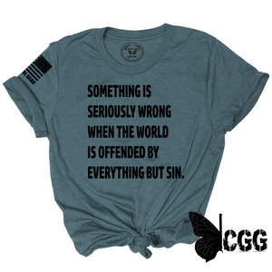 Everything But Sin Tee Xs / Deep Teal Unisex Cut Cgg Perfect Tee