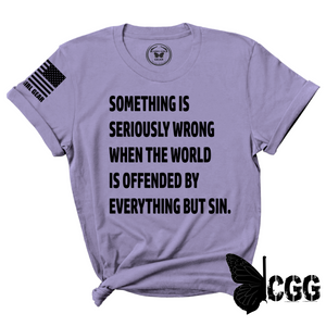 Everything But Sin Tee Xs / Lavender Blue Unisex Cut Cgg Perfect Tee