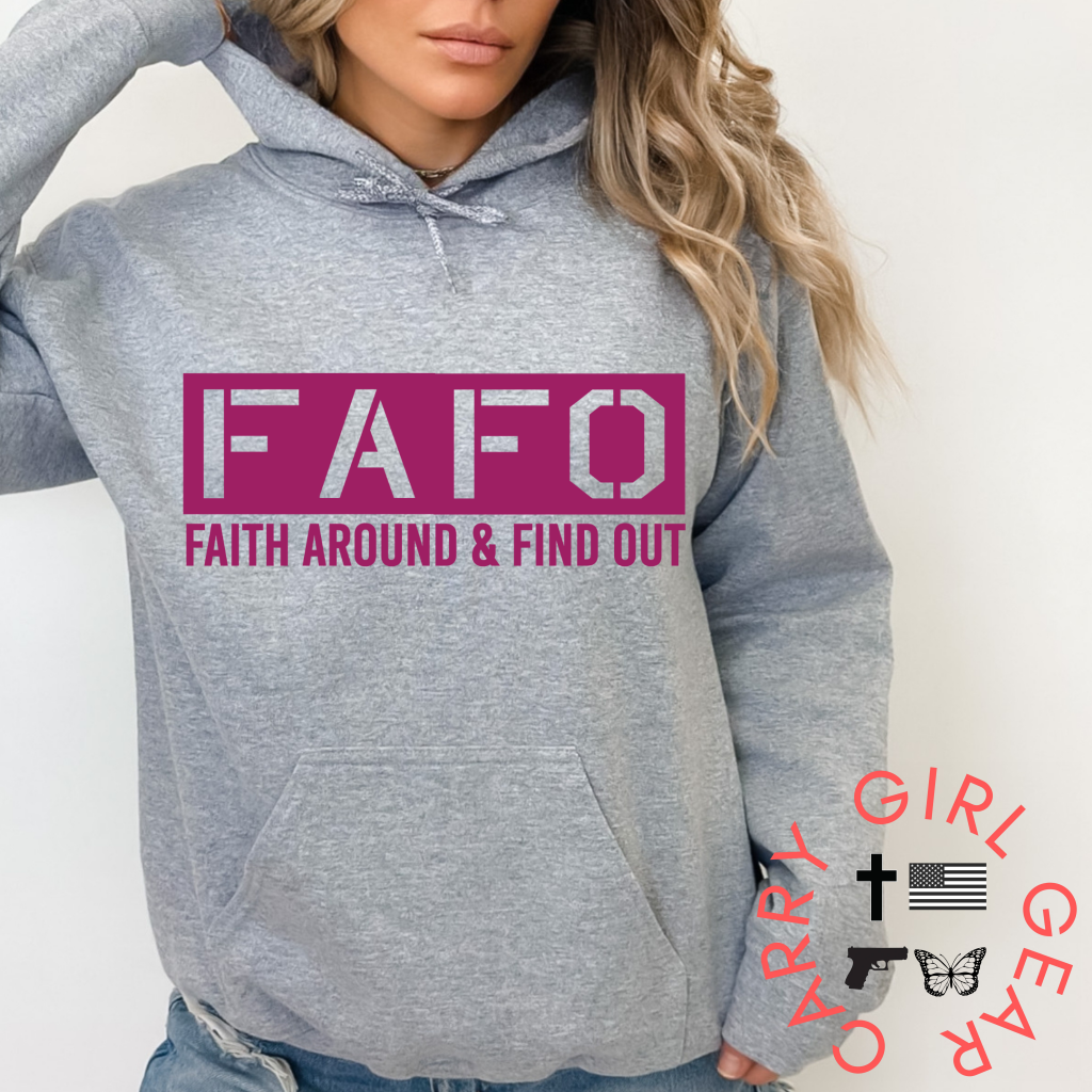 Faith Around Hoodie & Sweatshirt Pullover / Heather Gray Xs