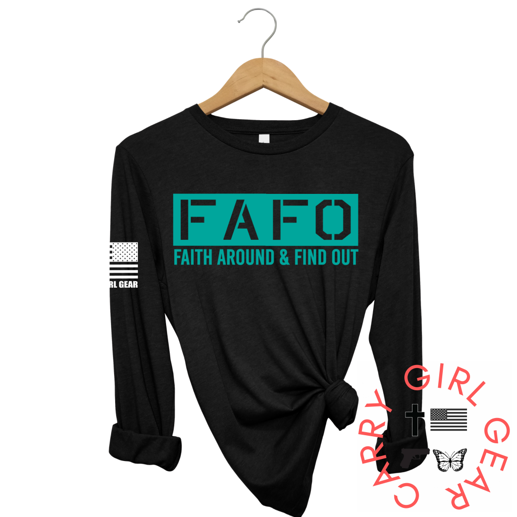 Faith Around Long Sleeve Black / Xs