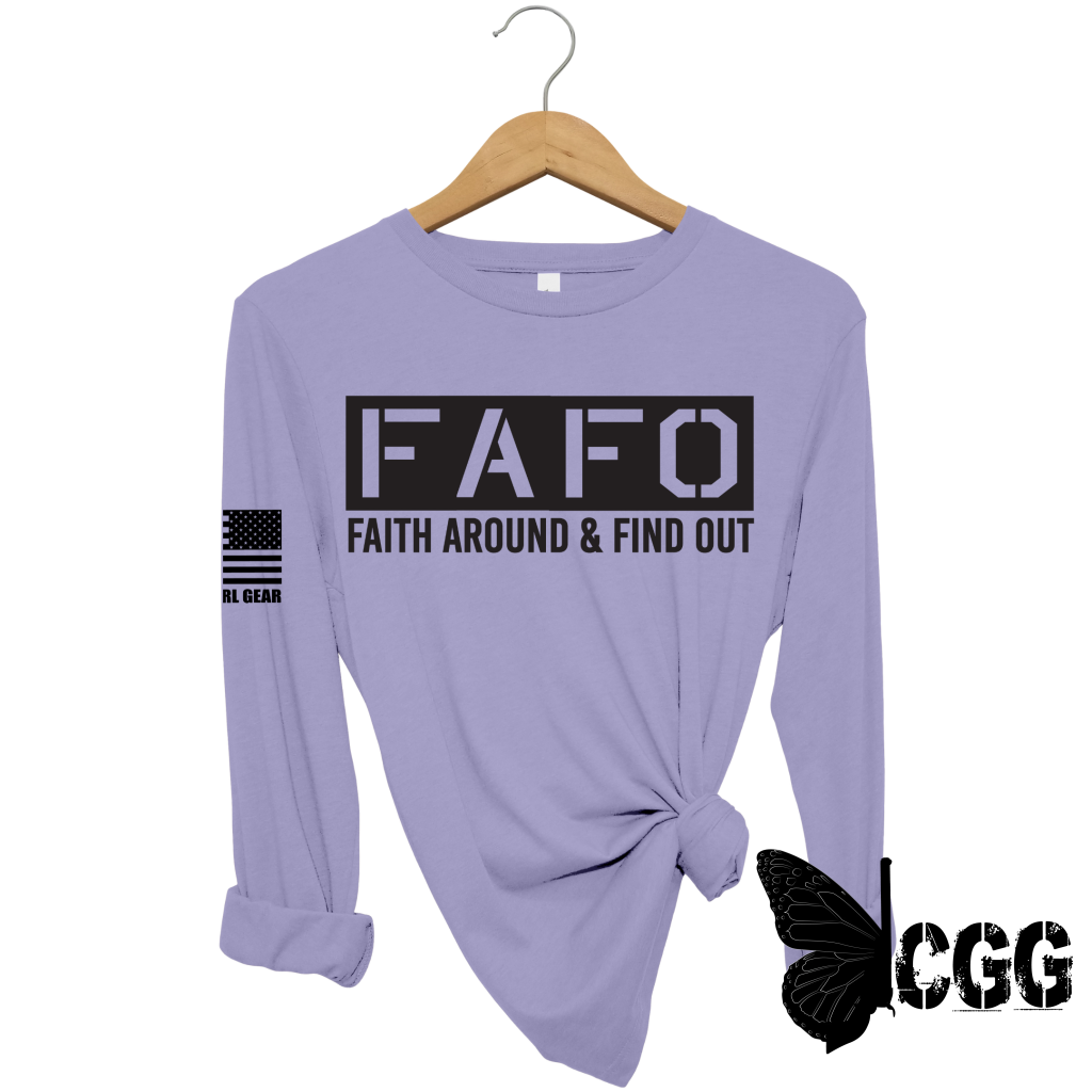 Faith Around Long Sleeve Steel / Xs