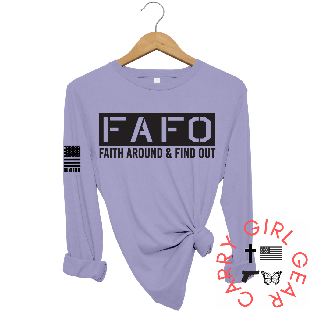 Faith Around Long Sleeve Lavender / Xs
