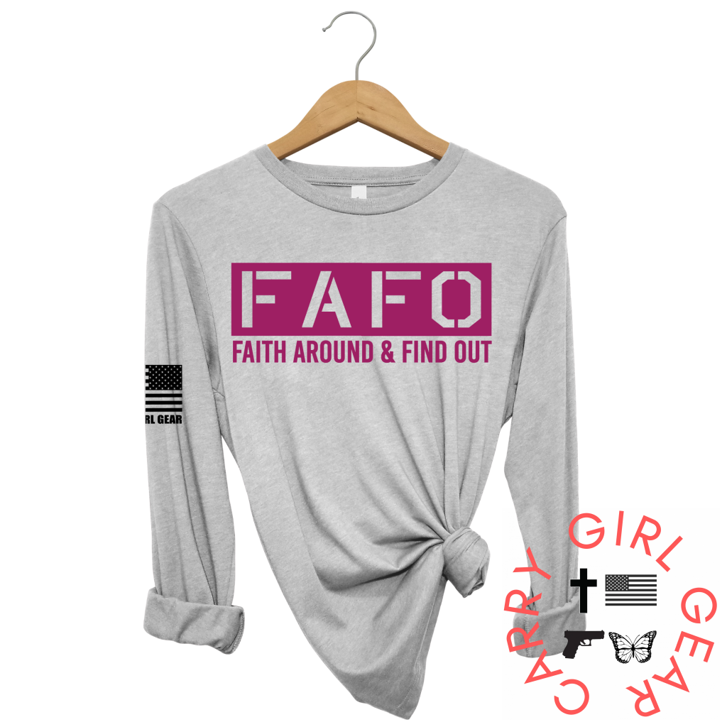 Faith Around Long Sleeve Steel / Xs