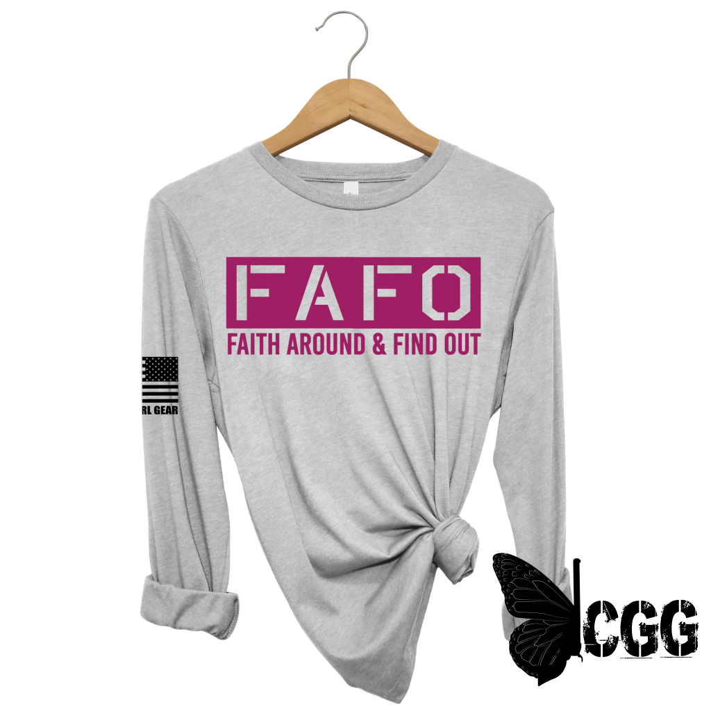 Faith Around Long Sleeve Steel / Xs