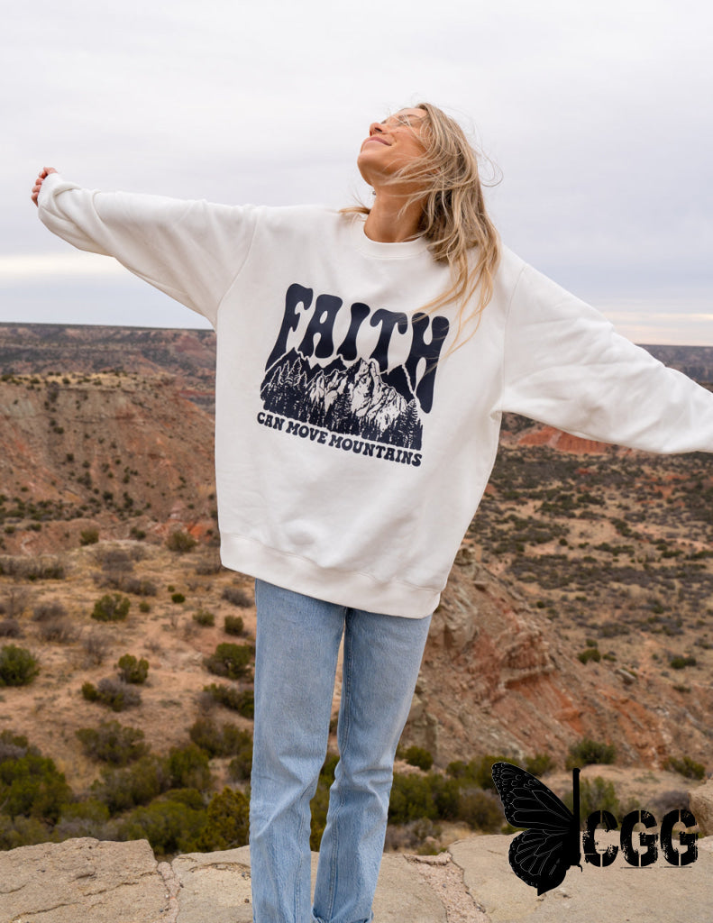 Faith Can Move Mountains Unisex Crewneck