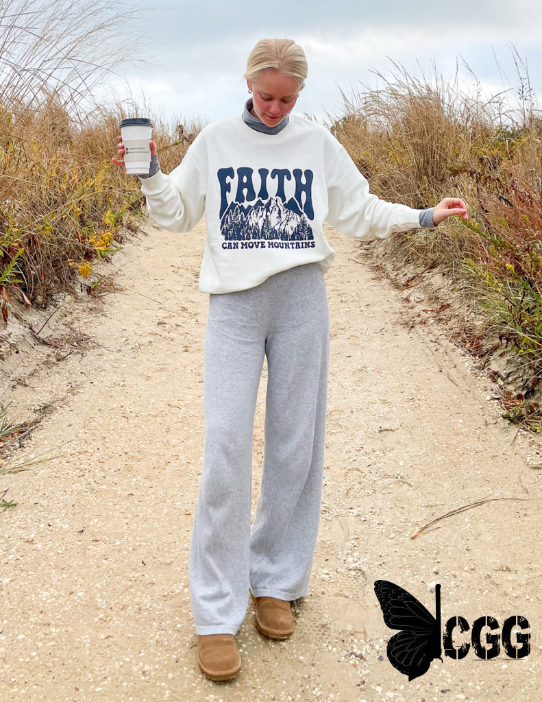 Faith Can Move Mountains Unisex Crewneck