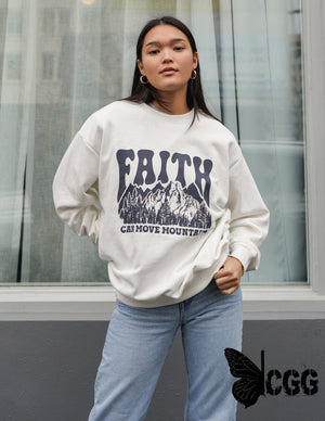 Faith Can Move Mountains Unisex Crewneck Xs