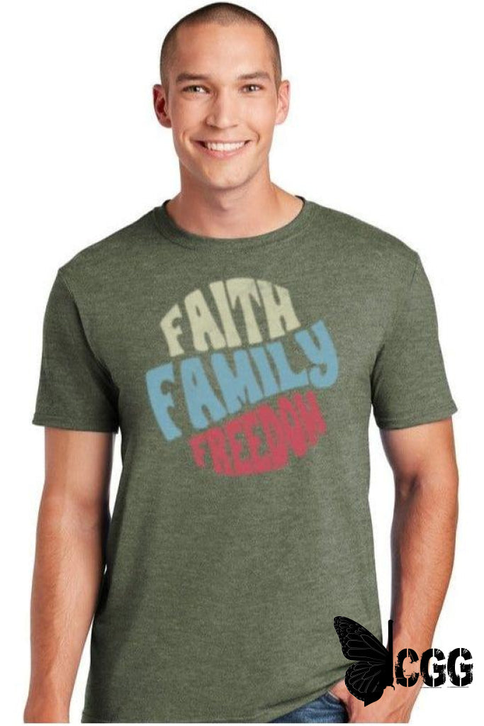 Faith Family Freedom Unisex Tee (Optional Colors) Black / Small Shirt