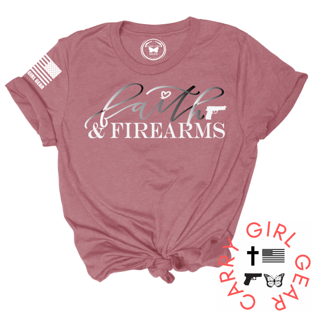 Faith & Fire Tee Xs / Mauve Unisex Cut Cgg Perfect Tee