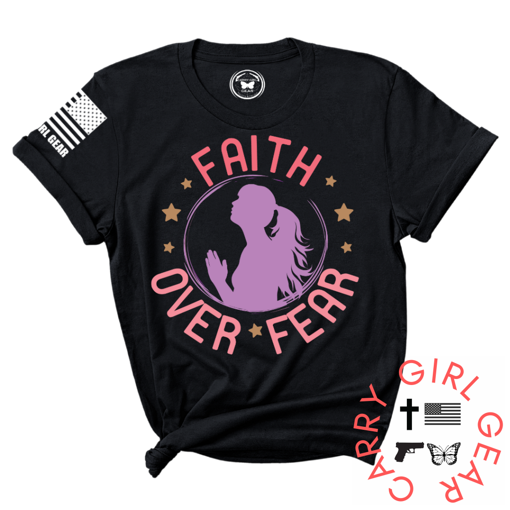 Faith Over Fear Tee Xs / Black Unisex Cut Cgg Perfect Tee